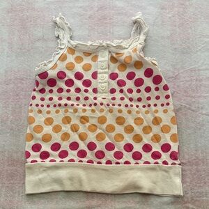 Old Navy Kids Camisole with Pink and Orange Polka Dots